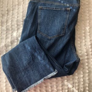 Crop flare jeans